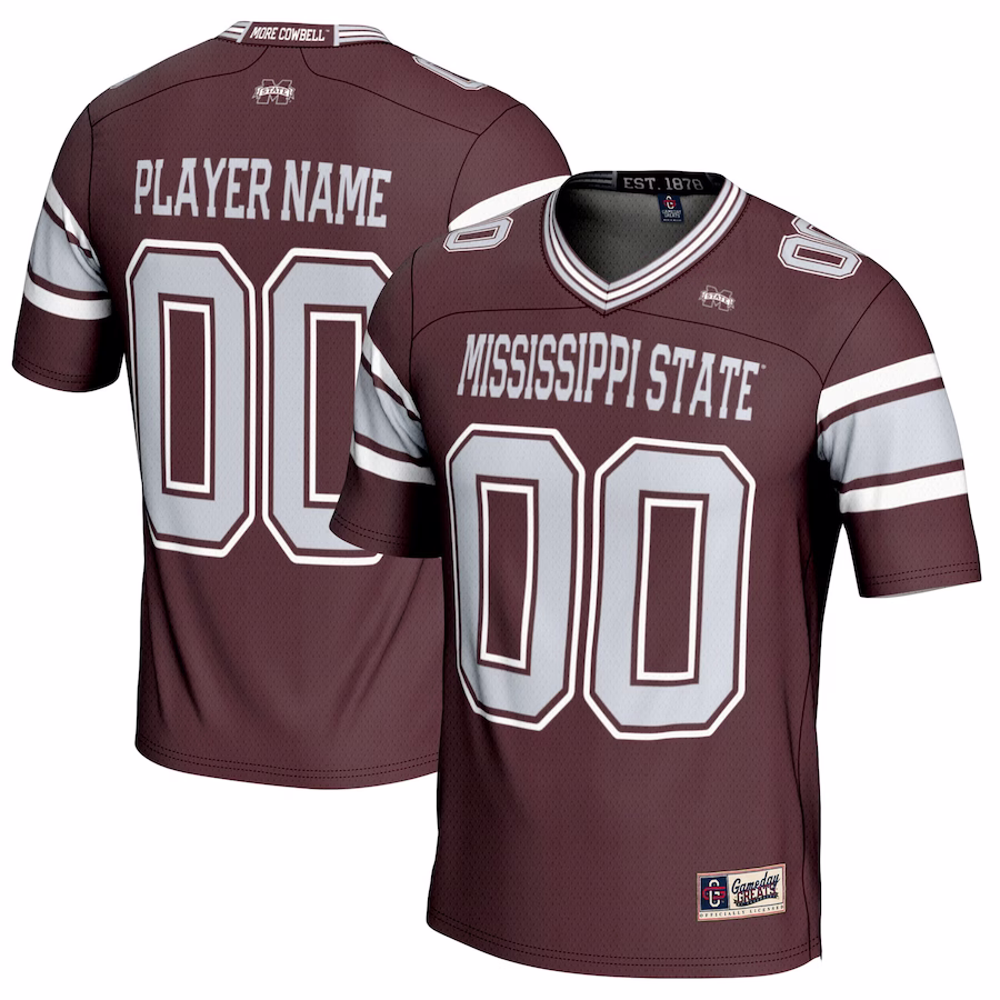 Mississippi State Bulldogs GameDay Greats Youth NIL Pick-A-Player Football Jersey - Maroon - ujerseystore