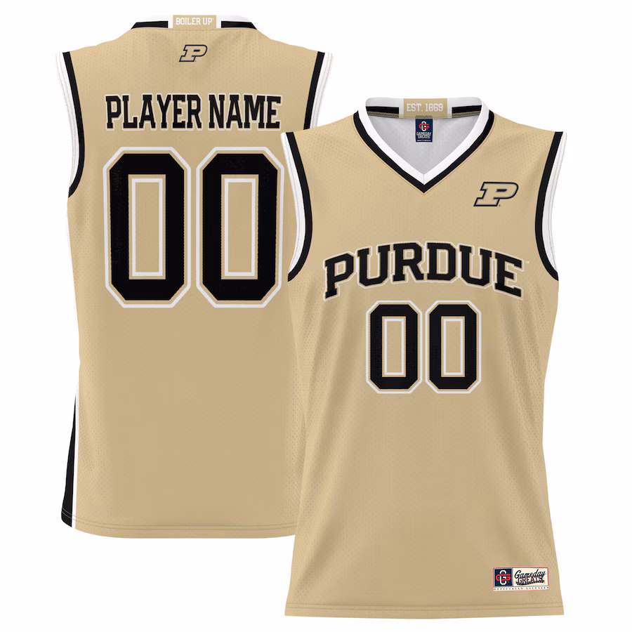Purdue Boilermakers GameDay Greats Men's NIL Pick-A-Player Lightweight Basketball Jersey - Gold - ujerseystore