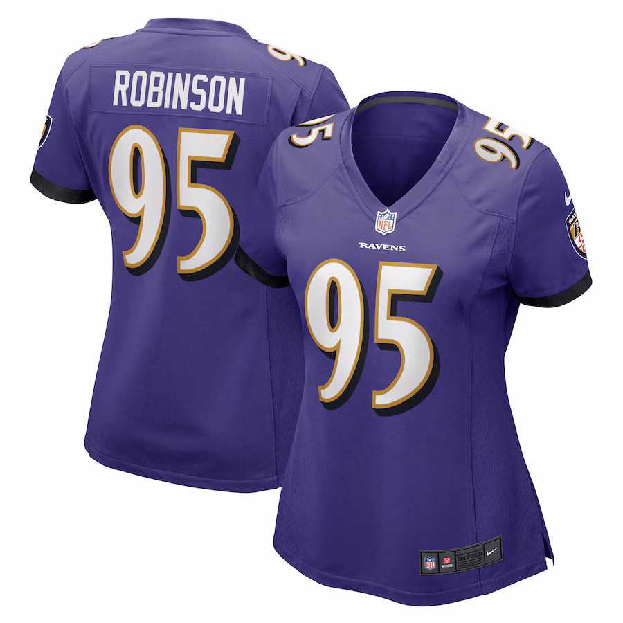 Women's Baltimore Ravens Tavius Robinson Nike Purple Game Jersey - ujerseystore