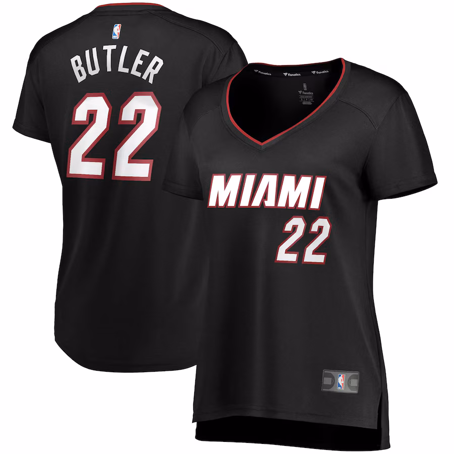 Women's Miami Heat Jimmy Butler Fanatics Black Fast Break Replica Player Jersey - Icon Edition - ujerseystore