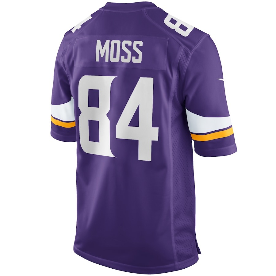 Men's Minnesota Vikings Randy Moss Nike Purple Game Retired Player Jersey - ujerseystore