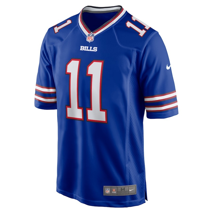 Men's Buffalo Bills Mitchell Trubisky Nike  Royal  Game Jersey - ujerseystore