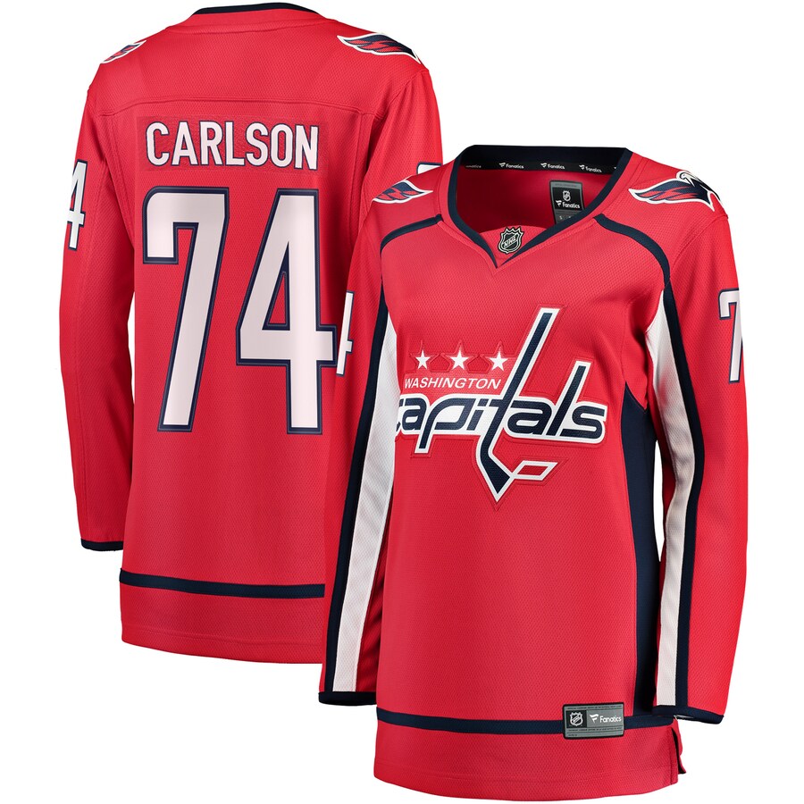 Women's Washington Capitals John Carlson Fanatics Branded Red Breakaway Player Jersey - ujerseystore