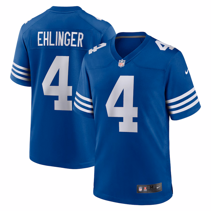 Men's Indianapolis Colts Sam Ehlinger Nike Blue Game Player Jersey - ujerseystore