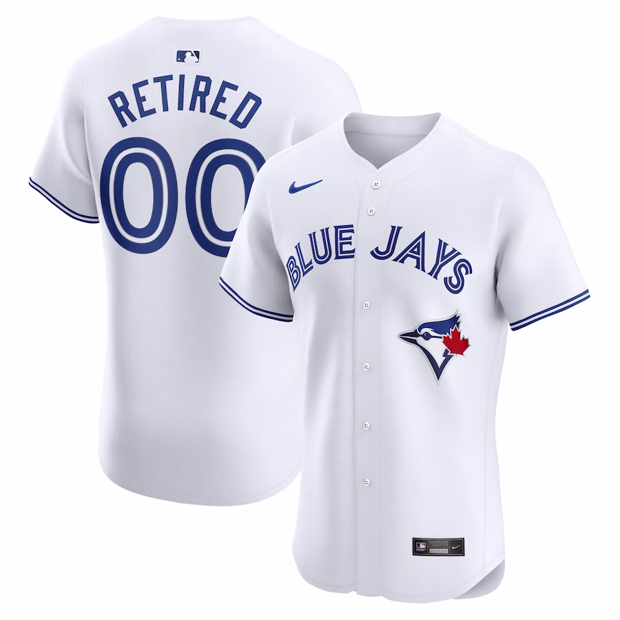 Men's Toronto Blue Jays Nike White Home Elite Pick-A-Player Retired Roster Jersey - ujerseystore