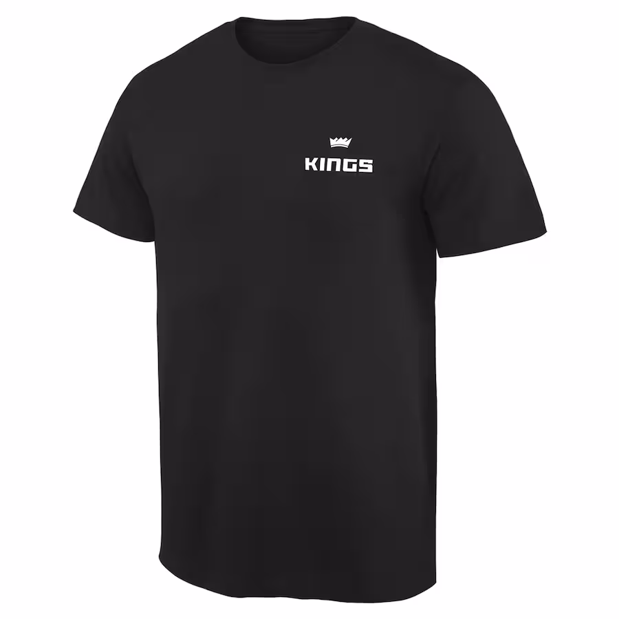 Men's Sacramento Kings Black Logo T-Shirt - ujerseystore