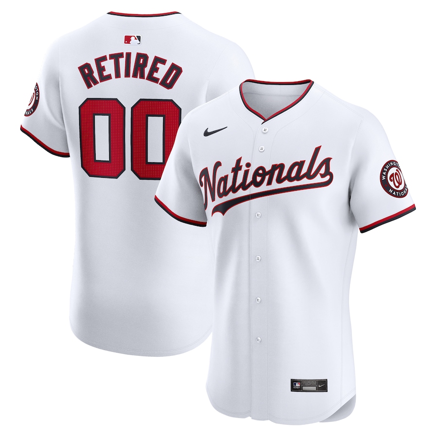 Men's Washington Nationals Nike White Home Elite Pick-A-Player Retired Roster Jersey - ujerseystore
