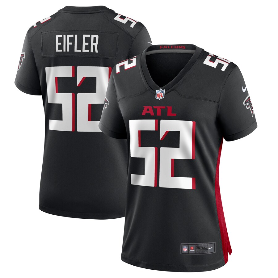Women's Atlanta Falcons Milo Eifler Nike  Black  Game Jersey - ujerseystore