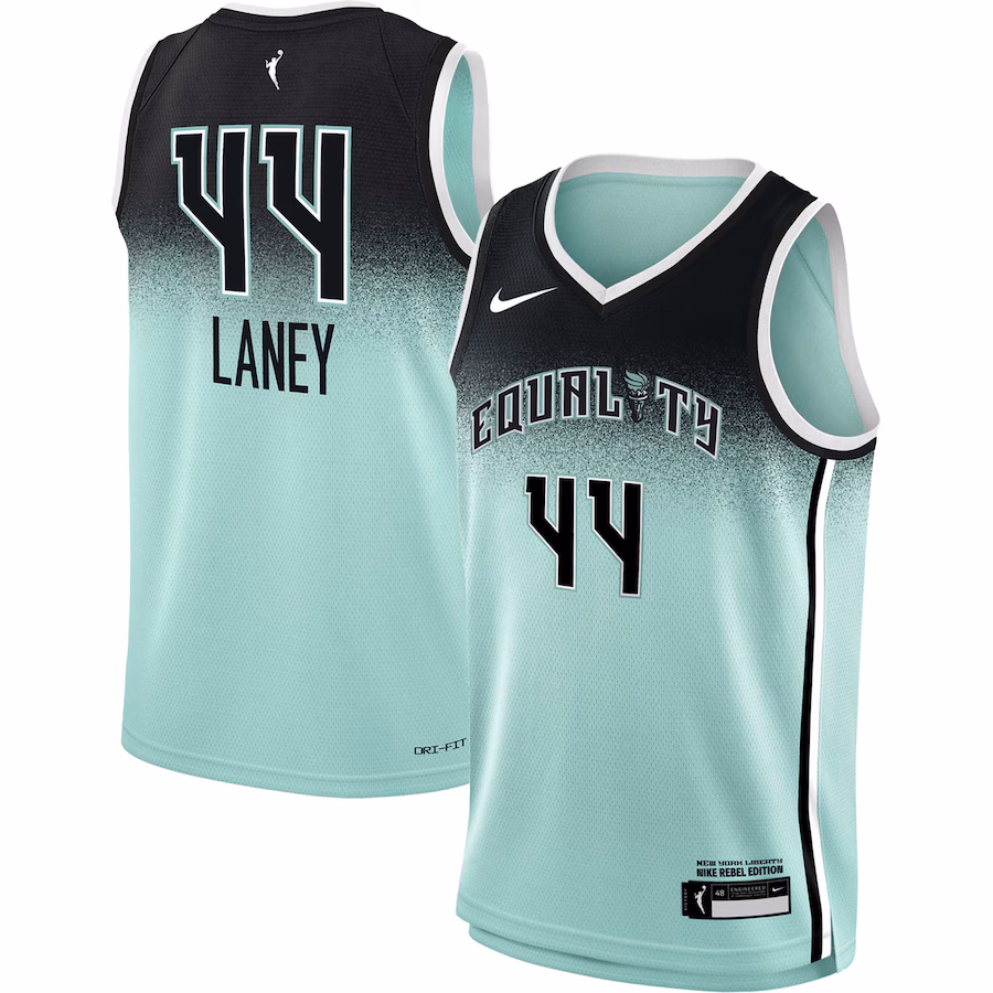 Youth New York Liberty Betnijah Laney Nike Mint 2023 Rebel Edition Victory Player Jersey - ujerseystore