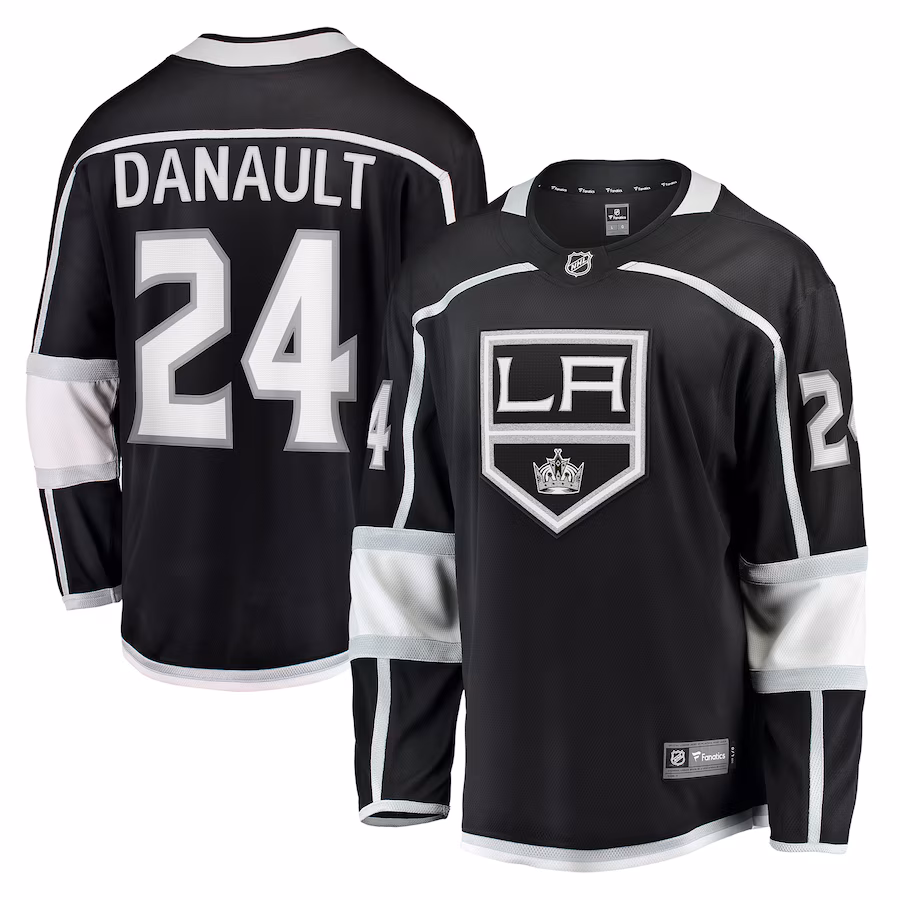 Men's Los Angeles Kings Phillip Danault Fanatics Black Home Breakaway Player Jersey - ujerseystore