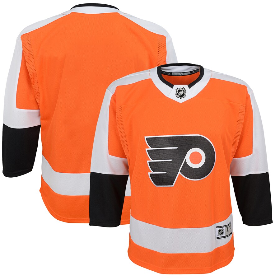 Youth Philadelphia Flyers Orange Home Premier Jersey - ujerseystore