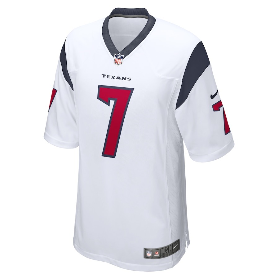 Men's Houston Texans CJ Stroud Nike White 2023 NFL Draft First Round Pick Game Jersey - ujerseystore