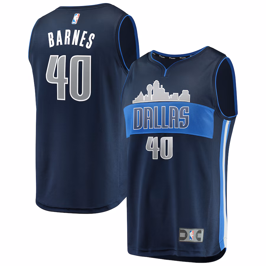 Youth Dallas Mavericks Harrison Barnes Fanatics Navy Fast Break Replica Jersey - Statement Edition - ujerseystore