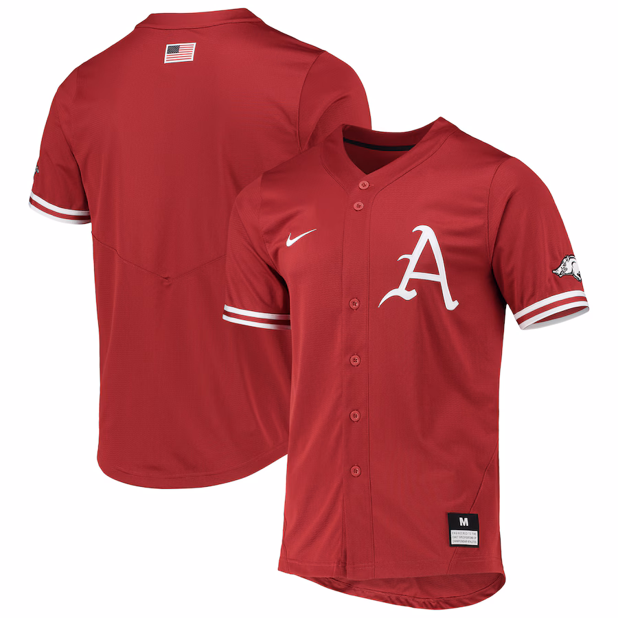 Men's Nike Cardinal Arkansas Razorbacks Replica Baseball Jersey - ujerseystore