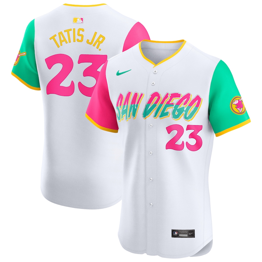 Men's San Diego Padres Fernando Tatis Jr. Nike White City Connect Elite Player Jersey - ujerseystore