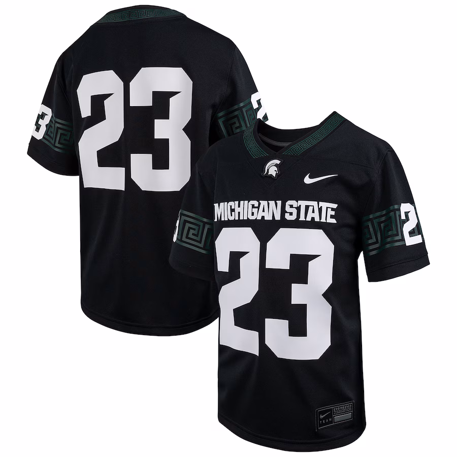 # Michigan State Spartans Nike Youth Alternate Football Game Jersey - Black - ujerseystore