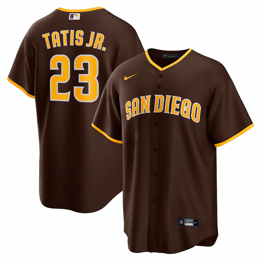 Men's San Diego Padres Fernando Tatis Jr. Nike Brown Alternate Replica Player Jersey - ujerseystore