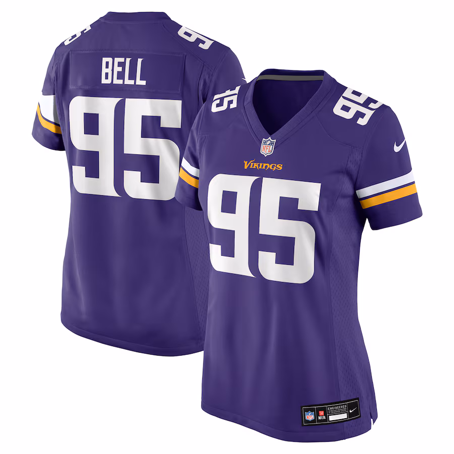 Women's Minnesota Vikings Travis Bell Nike Purple Game Jersey - ujerseystore
