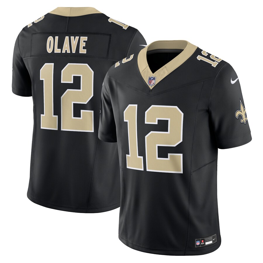 Men's New Orleans Saints Chris Olave Nike Black Vapor F.U.S.E. Limited Jersey - ujerseystore