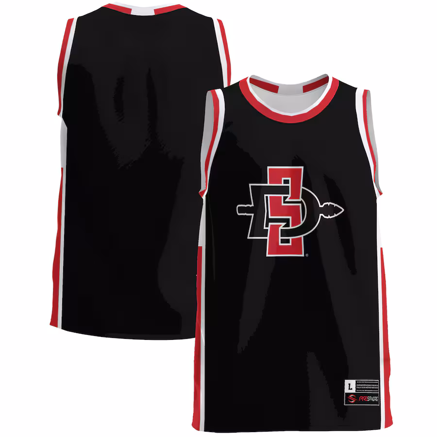 Men's GameDay Greats  Black San Diego State Aztecs  Lightweight Basketball Jersey - ujerseystore