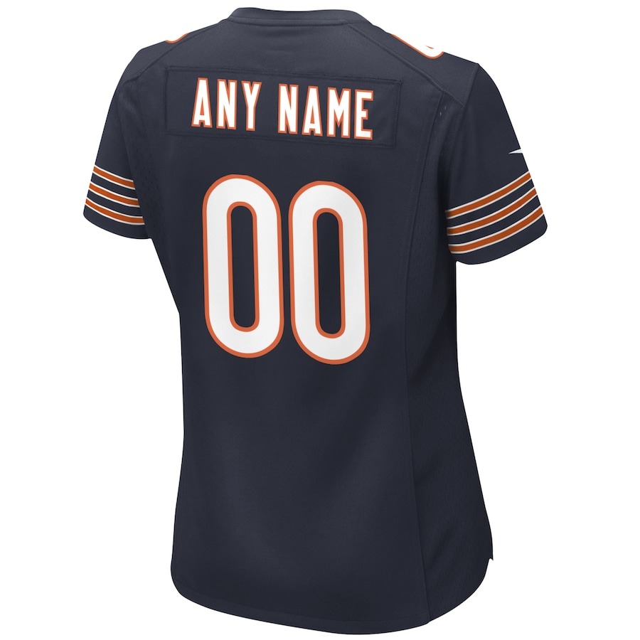 Women's Nike Navy Chicago Bears Custom Game Jersey - ujerseystore
