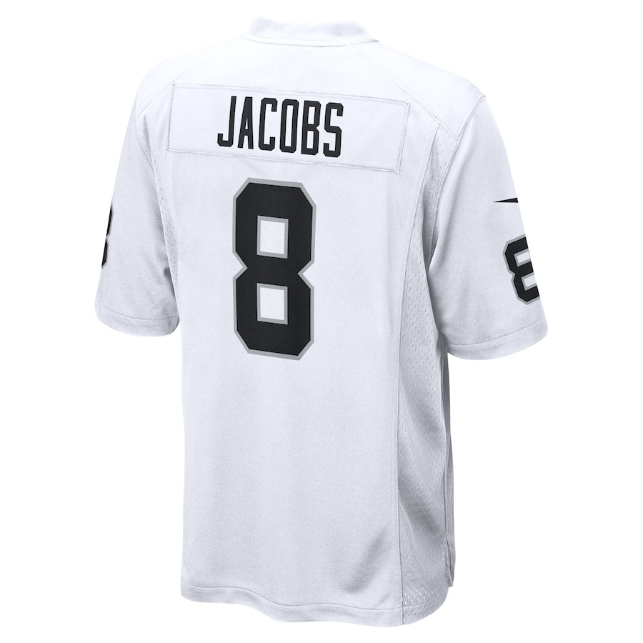 Men's Las Vegas Raiders Josh Jacobs Nike White Game Player Jersey - ujerseystore