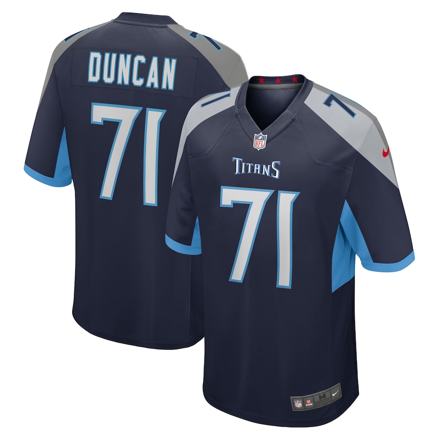 Men's Tennessee Titans Jaelyn Duncan Nike Navy Game Jersey - ujerseystore