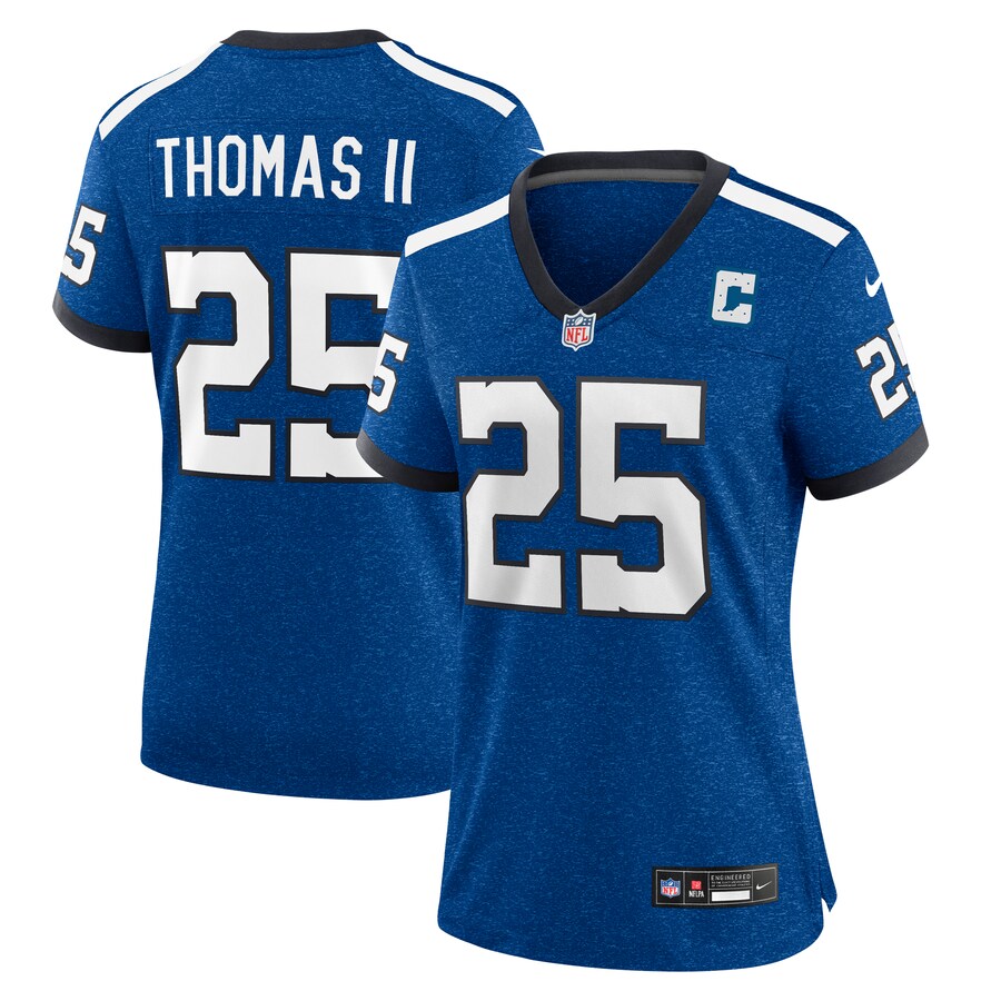 Women's Indianapolis Colts Rodney Thomas II Nike Royal Indiana Nights Alternate Game Jersey - ujerseystore