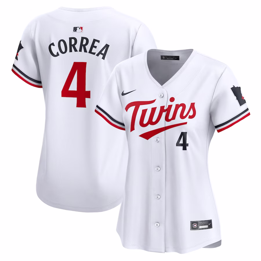 Women's Minnesota Twins Carlos Correa Nike White Home Limited Player Jersey - ujerseystore