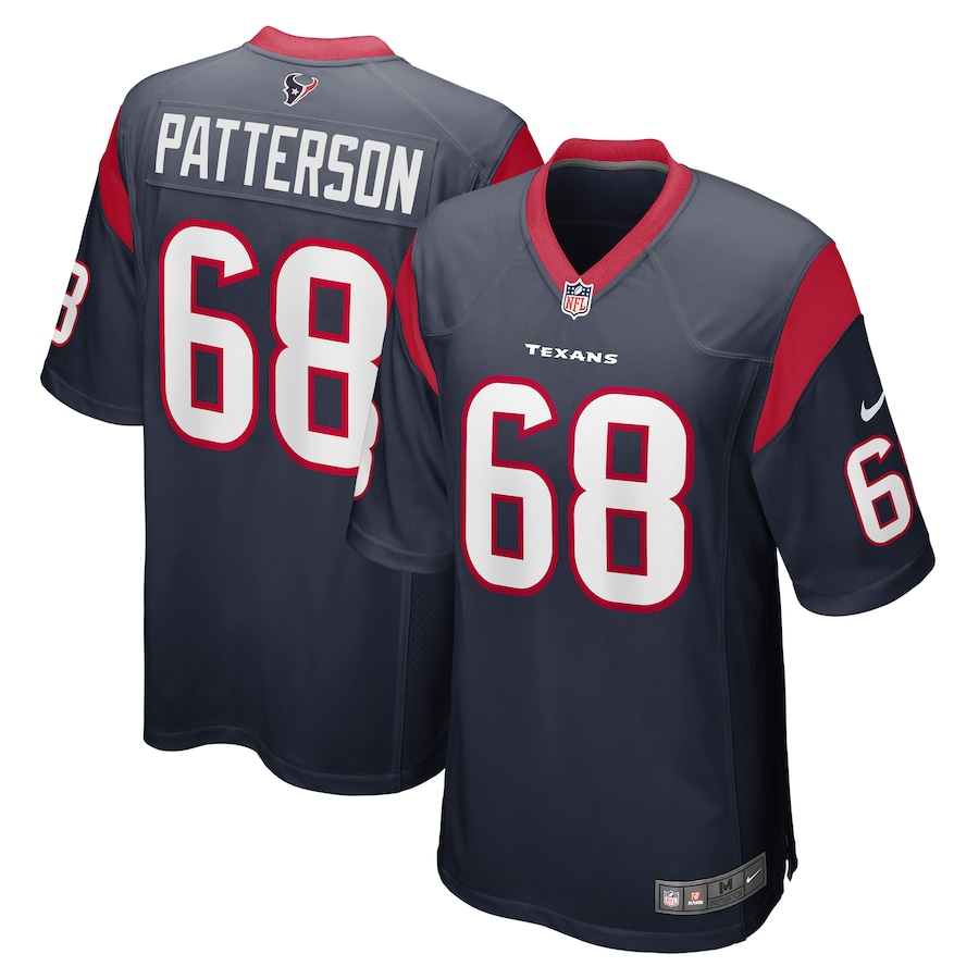 Men's Houston Texans Jarrett Patterson Nike Navy Team Game Jersey - ujerseystore