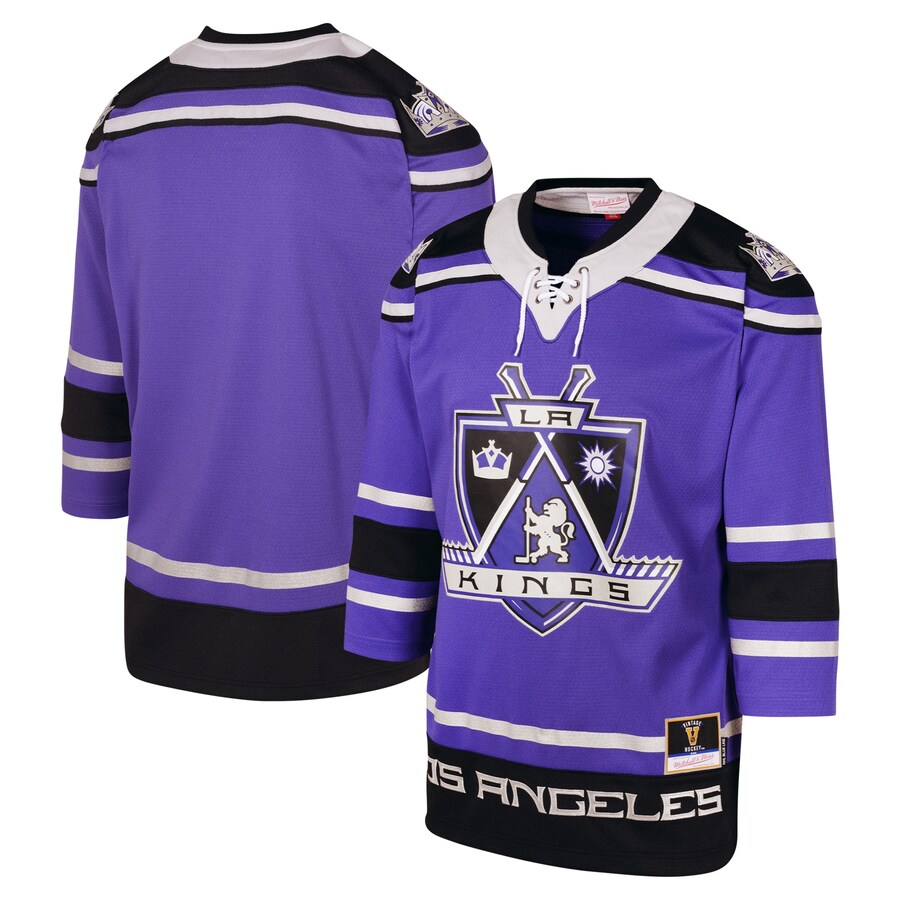 Youth Los Angeles Kings  Mitchell & Ness Purple 2002 Blue Line Player Jersey - ujerseystore