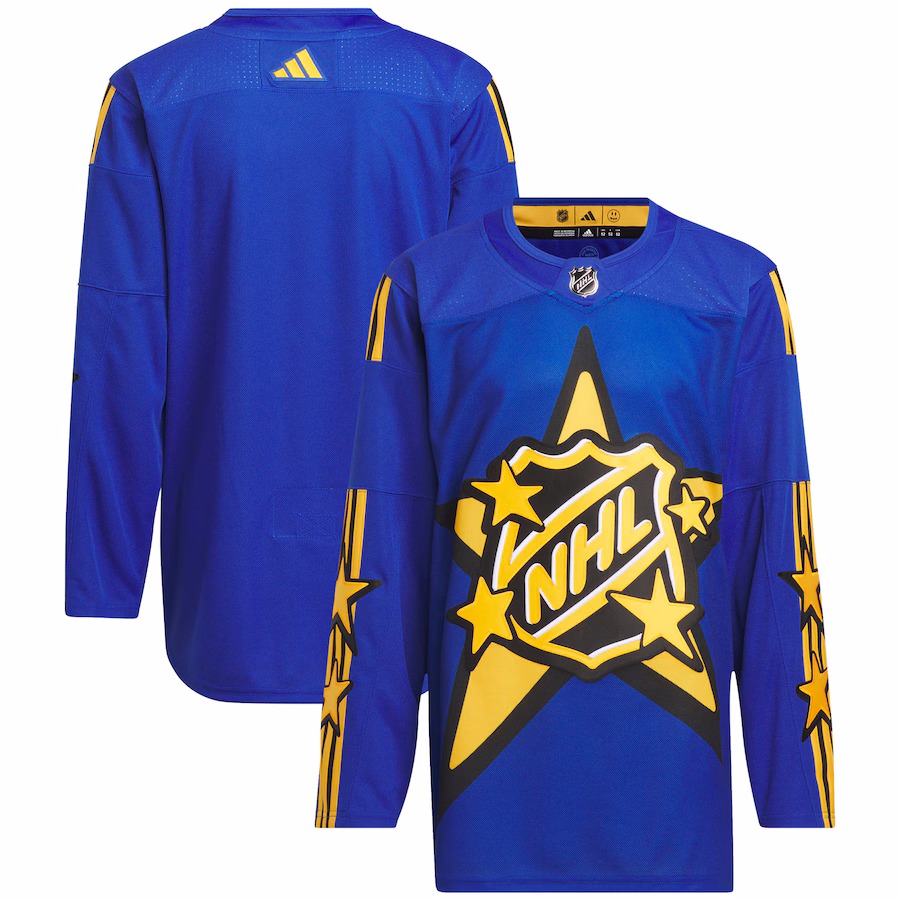 Men's 2024 NHL All-Star Game adidas x drew house Blue Primegreen Authentic Jersey - ujerseystore