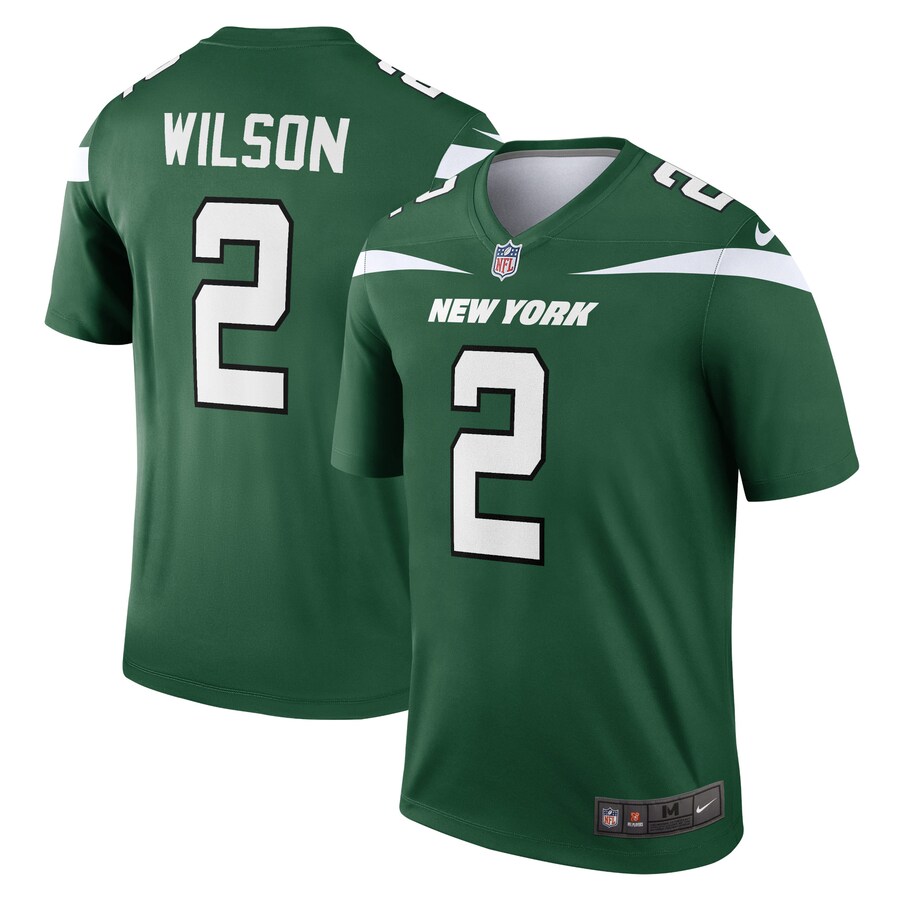 Men's New York Jets Zach Wilson Nike Gotham Green Legend Jersey - ujerseystore