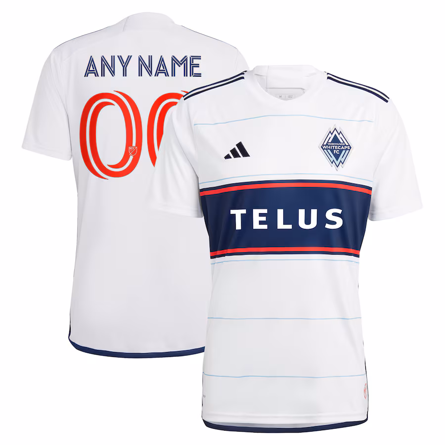 Men's Vancouver Whitecaps FC adidas White 2023 Bloodlines Replica Custom Jersey - ujerseystore