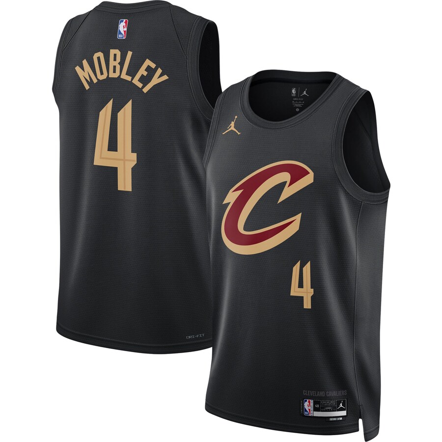 Unisex Cleveland Cavaliers Evan Mobley Jordan Brand Black Swingman Jersey - Statement Edition - ujerseystore