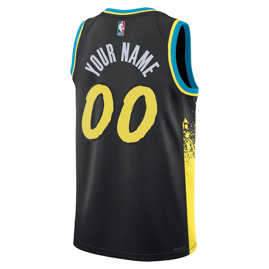 Unisex Indiana Pacers  Nike Black 2023/24 Custom Swingman Jersey - City Edition - ujerseystore