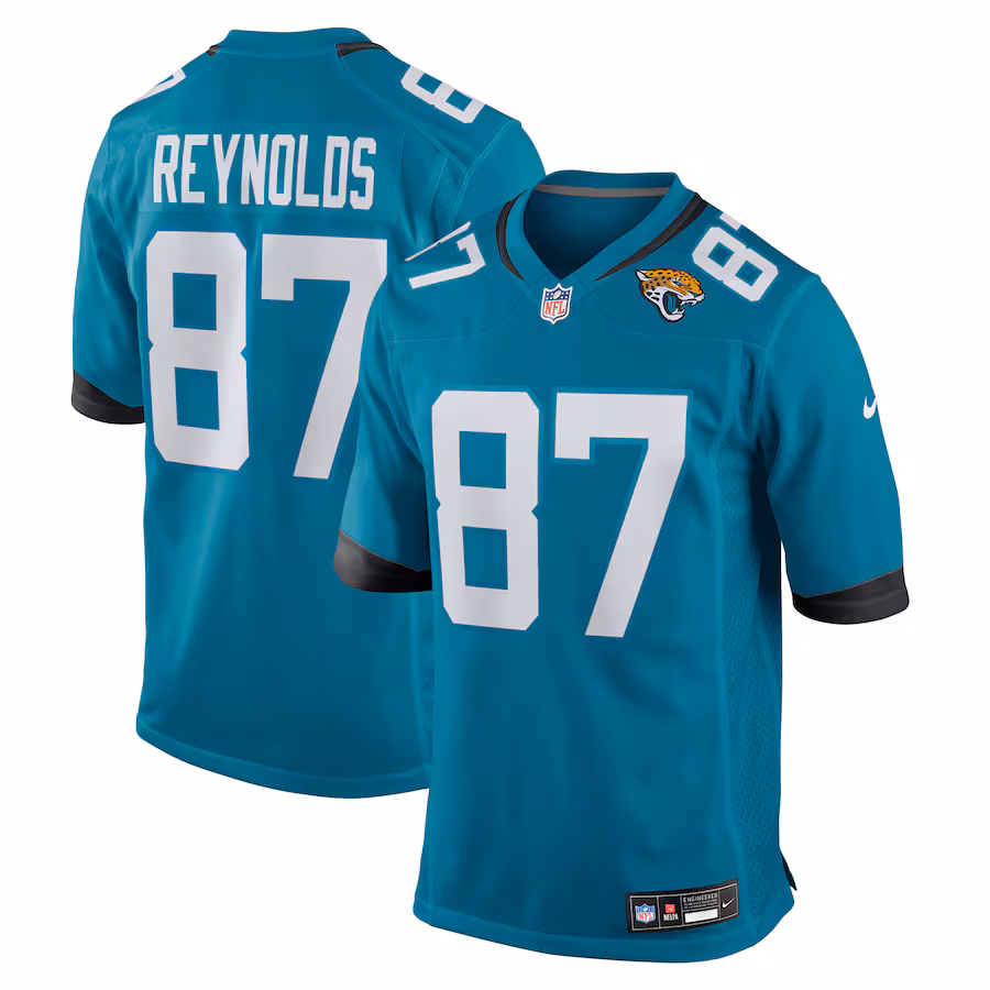 Men's Jacksonville Jaguars Josh Reynolds Nike Teal Team Game Jersey - ujerseystore