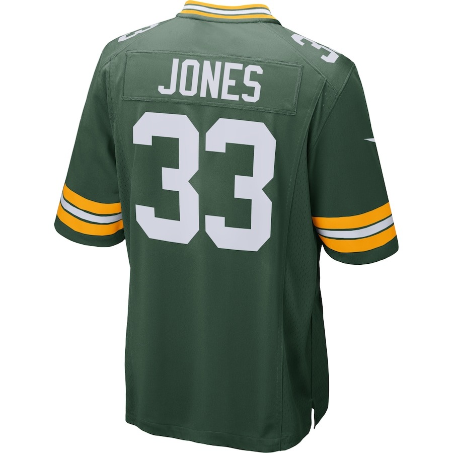 Men's Green Bay Packers Aaron Jones Nike Green Game Jersey - ujerseystore