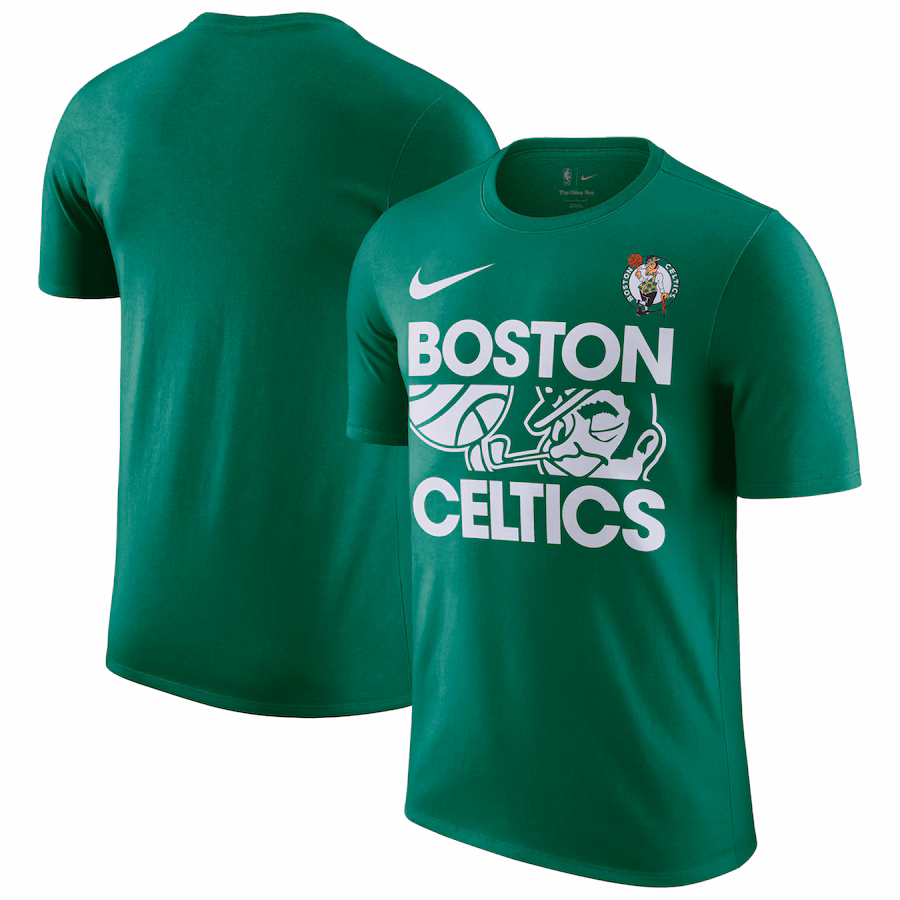 Men's Boston Celtics Nike Kelly Green Courtside This Is Our Year T-Shirt - ujerseystore