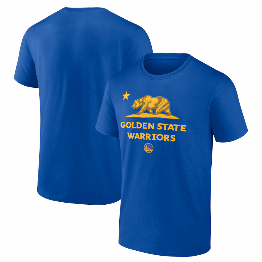 Men's Golden State Warriors  Royal Hometown Collection State Flag T-Shirt - ujerseystore