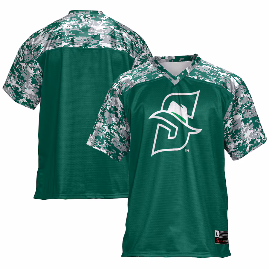 Men's GameDay Greats Green Stetson Hatters Football Jersey - ujerseystore