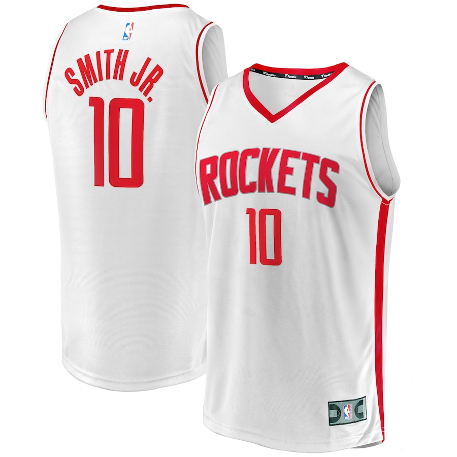 Men's Houston Rockets Jabari Smith Jr. Fanatics White Fast Break Replica Player Jersey - Association Edition - ujerseystore