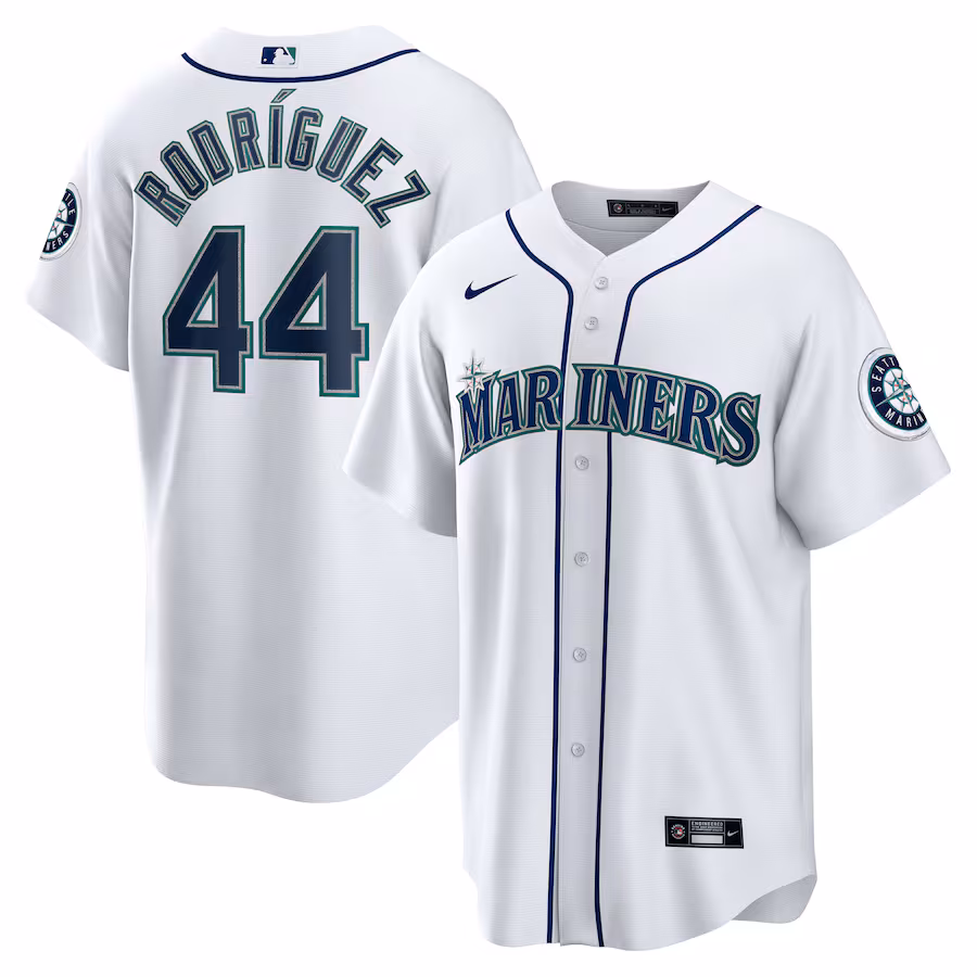 Men's Seattle Mariners Julio Rodríguez Nike White Home Replica Jersey - ujerseystore