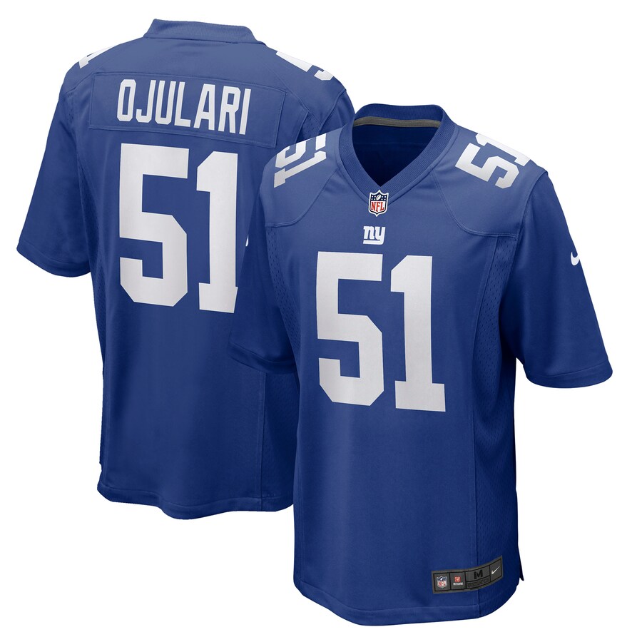 Men's New York Giants Azeez Ojulari Nike Royal Game Player Jersey - ujerseystore