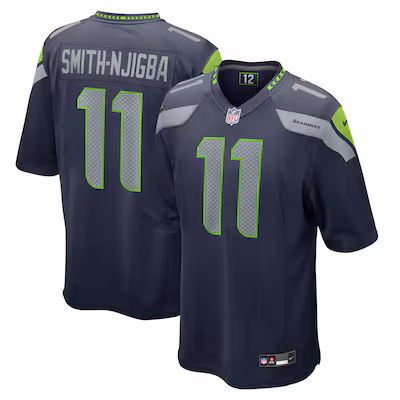 Men's Seattle Seahawks Jaxon Smith-Njigba Nike College Navy Game Jersey - ujerseystore