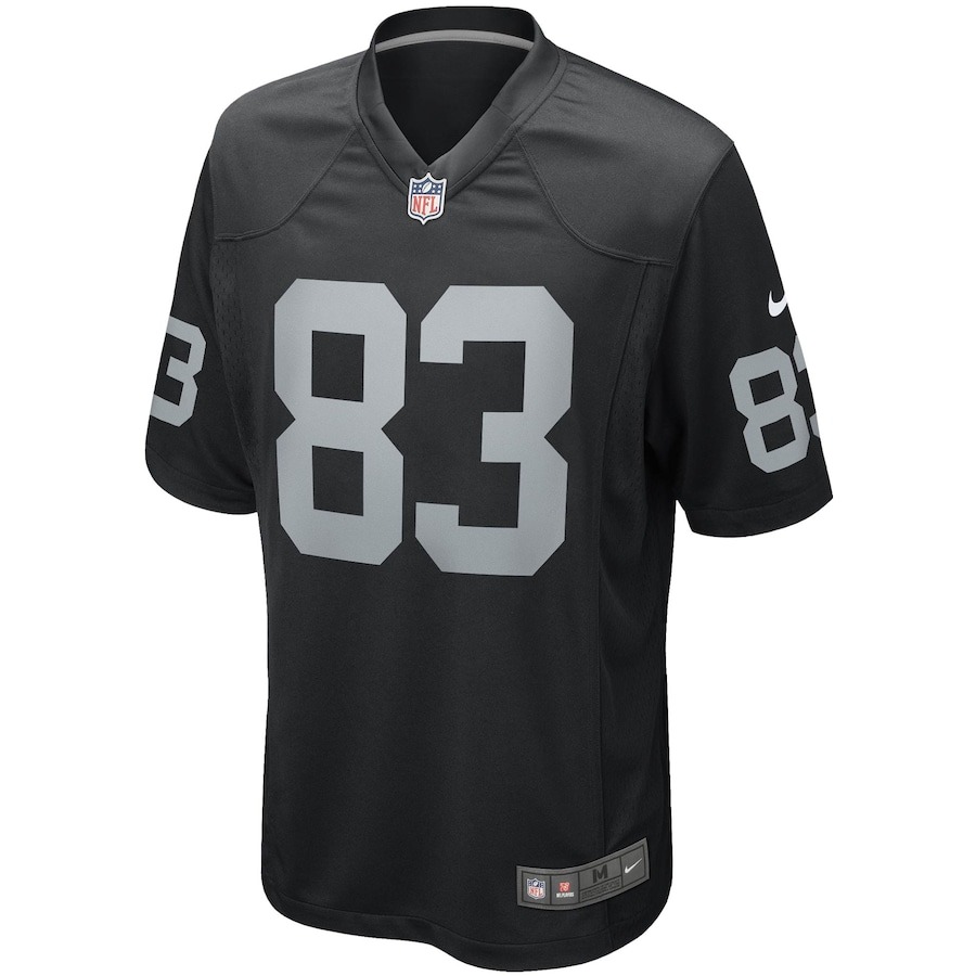 Men's Las Vegas Raiders Darren Waller Nike Black Game Player Jersey - ujerseystore