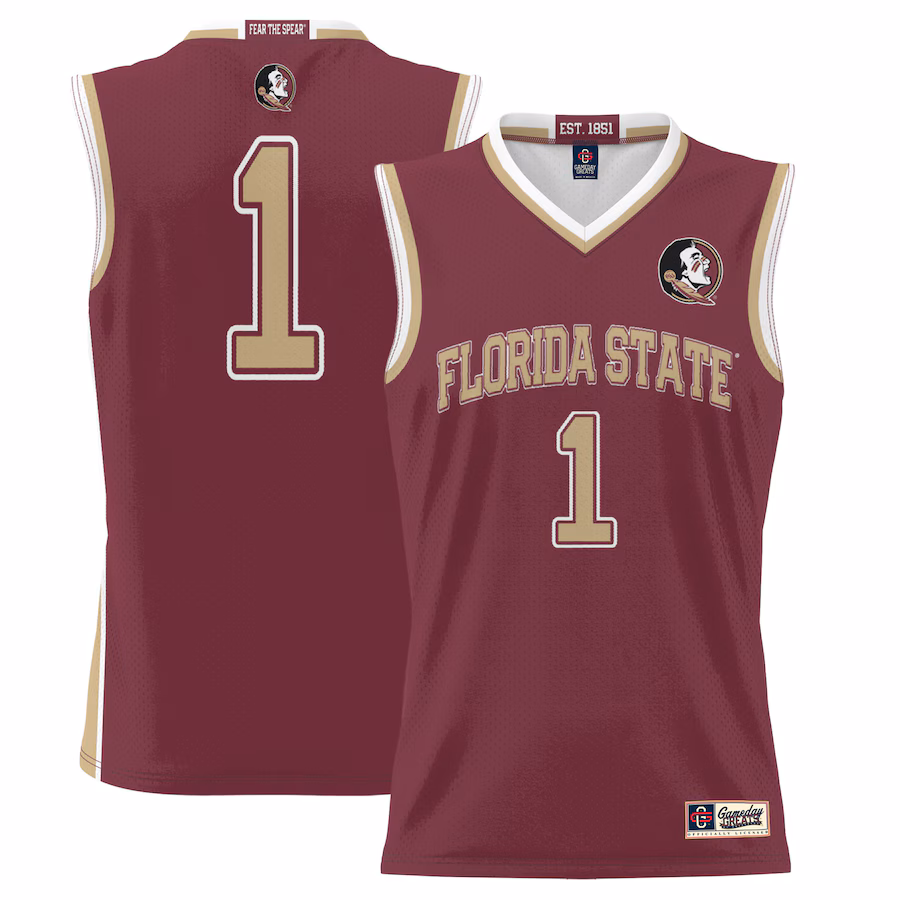 Men's GameDay Greats #1  Garnet Florida State Seminoles  Lightweight Basketball Jersey - ujerseystore