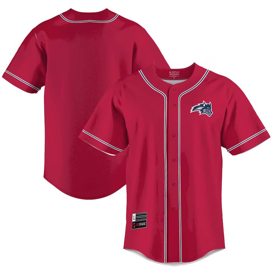 Stony Brook Seawolves GameDay Greats  Lightweight Baseball Jersey - Red - ujerseystore
