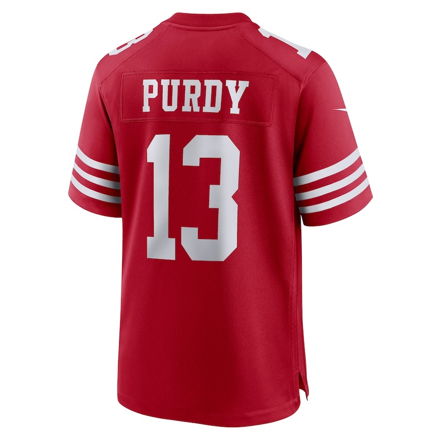 Men's San Francisco 49ers Brock Purdy Nike Scarlet Game Player Jersey - ujerseystore