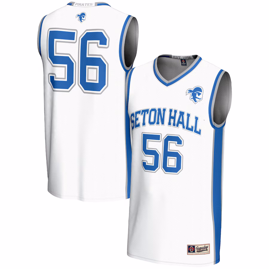 Youth GameDay Greats #56 White Seton Hall Pirates Lightweight Basketball Jersey - ujerseystore